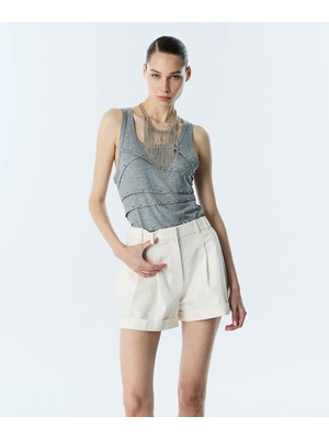 Twist Pileli Şort TS1260013066018