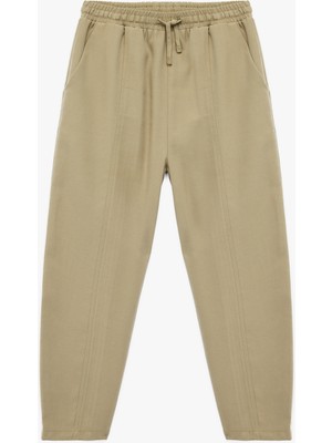Koton Viskon Karışımlı Beli Lastikli Havuç Kesim Pantolon