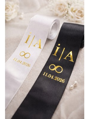 Frisson Kişiye Özel Nişan Düğün Gelin Damat Isimli Takı Kurdelesi