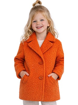 Hupalupa Store Hupalupa Basic Turuncu Sweatshirt 8-9 Yaş Çocuklar İçin Uzun Kol Rahat Kaban