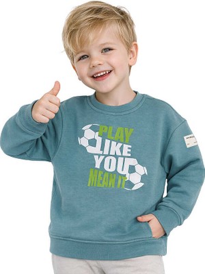 Hupalupa Store Hupalupa Basic Sweatshirt Ocean Play Like You 7-8 Yaş