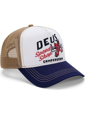 Trucker Şapka - Dogleg *beyaz/lacivert/bej* / Deus