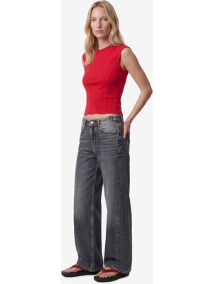 Koton Pamuklu Bisiklet Yaka Slim Fit Kolsuz Tişört