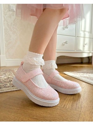 Surpie Shoes Çocuk Günlük Babet, Kız Çocuk Babet, Çocuk Abiye Babet