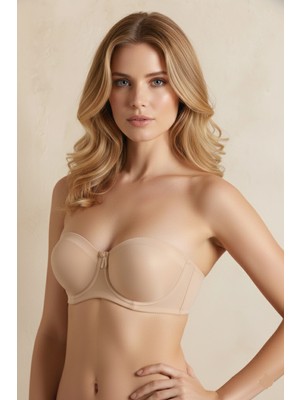 Yeni İnci Yeni Inci 1680 Kadın Straplez Desteksiz Balenli Toparlayıcı Sütyen