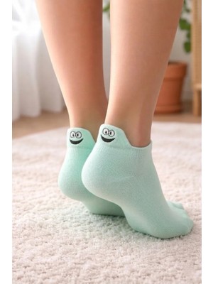 Heren Nakış Emoji Detaylı 4'lü Kadın Patik