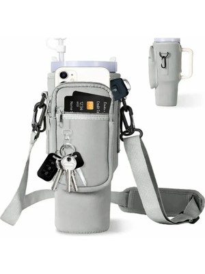 Alisa Pipetli 0,89 Lt Termos Askılı Neopren Koruma Termos Kılıfı Çanta ve Omuz Askısı Aksesuar