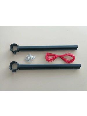 Belirtilmemiş 50 mm Boru Tipi Balkon Küpeşte Çamaşır Kurutma Askılığı Antrasit Gri