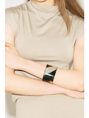 Manuka Batik Desenli Bileklik Kahve-Bej