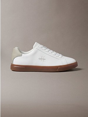 Calvin Klein Erkek Low Cupsole Deri Sneaker