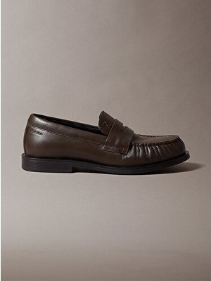 Calvin Klein Kadın Round Deri Loafer