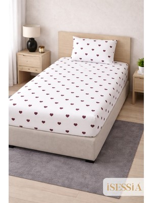 Isessia Allura Leopar Lastikli Çarşaf Takım