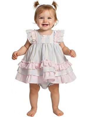 ministok Cotton Candy Princess Kız Bebek Şortlu Kız Bebek Elbise