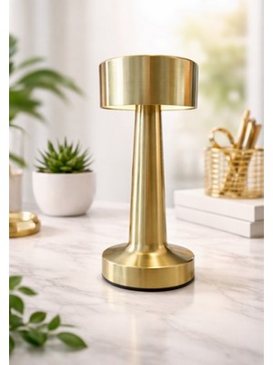 Odea Şarjlı Dokunmatik LED Masa Lambası Gold