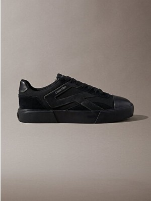Calvin Klein Erkek Vulc Laceup Stripe Mix Deri Sneaker
