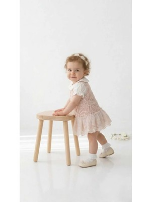 ministok Maysa Dantelli Kısa Kollu Blüz Jile Kız Bebek Takım