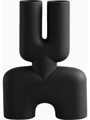 101 Copenhagen Double Medio Iskandinav Tasarım Seramik Vazo