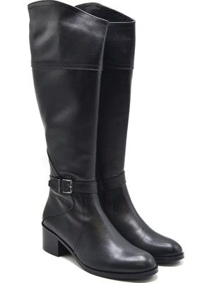 Venüs Deri Kadın Çizme Siyah 22491401K