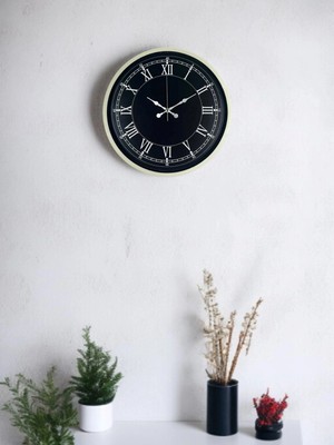 Uravas Store 36 cm Krem Dekoratif Duvar Saati