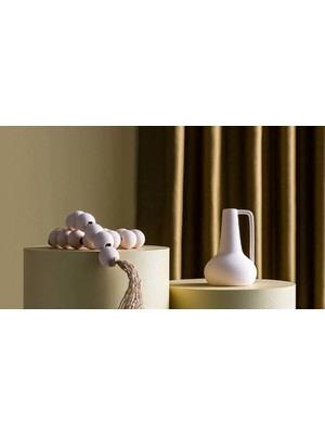 Kelebek Soffice Krem Seramik Zincir