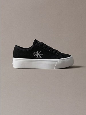 Calvin Klein Kadın Vulc Platform Detaylı Laceup Deri Sneaker