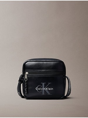 Calvin Klein Erkek Bold Logo Detaylı Webbing Omuz Çantası