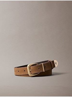 Calvin Klein Kadın End Tip Buckle Süet 30MM Kemer