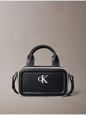 Calvin Klein Kadın Kontrast Ck Mini Bauletto Omuz Çantası