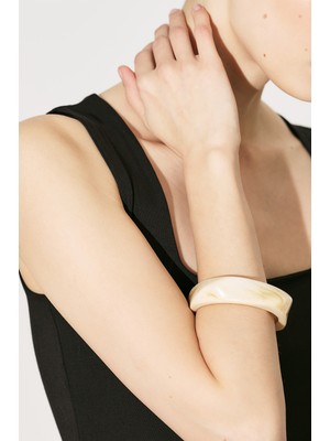 Manuka Asimetrik Bileklik Ekru