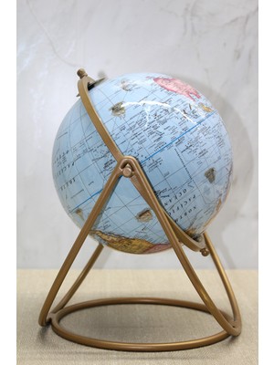 Dekoratif Metal Standlı Dünya Küre - Model 2