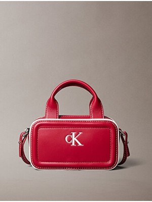 Calvin Klein Kadın Kontrast Ck Mini Bauletto Omuz Çantası