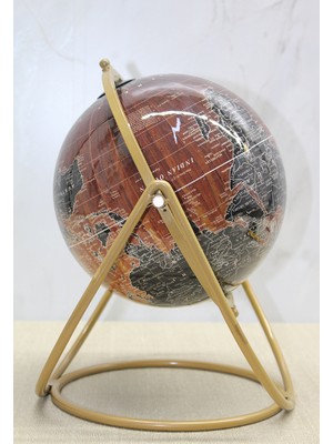 Dekoratif Metal Standlı Dünya Küre - Model 1