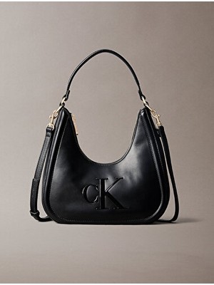 Calvin Klein Kadın Bold Ck Small Crescent Omuz Çantası