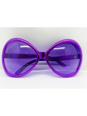 Mor Renk Yeşilçam Nostalji 80LI Yıllar 90LI Yıllar Parti Gözlüğü  7X16 cm