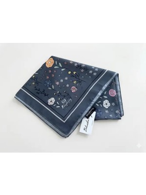 Çiçek Desenli Pamuk Eşarp