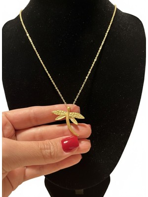 Vintage Takı Altın Kaplama Gold Minimalist Yusufçuk Kolye