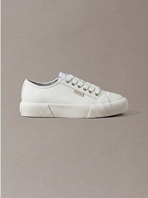 Calvin Klein Kadın Vulc Laceup Deri Sneaker