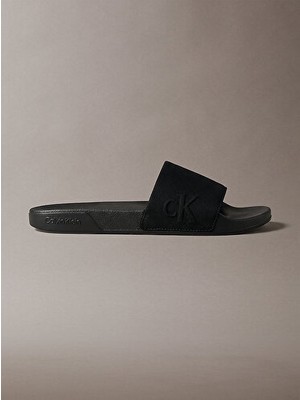 Calvin Klein Erkek Essential Side Logo Detaylı Terlik