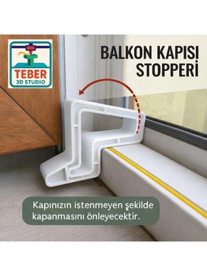 Pencere - Balkon Kapı Stoperi (Beyaz)
