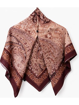 Premium Bursa Ipeği Desenli Eşarp