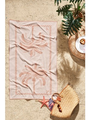 Özdilek Palmera Plaj Havlusu (90X150)-TERRACOTA
