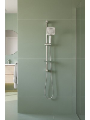Karen Banyo Via Sürgülü Duş Seti, Duş Sistemi 42898 Krom