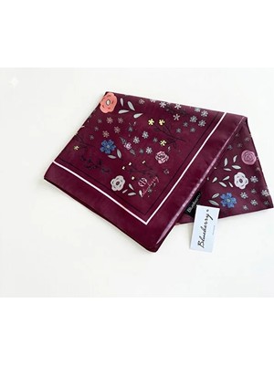 Çiçek Desenli Pamuk Eşarp