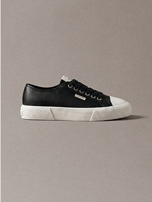 Calvin Klein Kadın Vulc Laceup Deri Sneaker