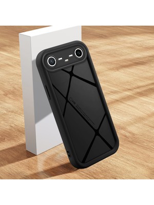 HONTINGA Tecno Pova Slim ile Uyumlu Kılıfı Düşüme Önleyici Basitlik Anti Düşme Kamera Korumali Şirin Çizgili Siyah Desen Yumuşak Silikon Telefon Kılıfı Kadın ve Erkek Için Uygundur K2-0457