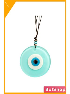 BolShop El Yapımı Nazar Boncuklu Duvar Dekorasyonu Turkuaz Renk