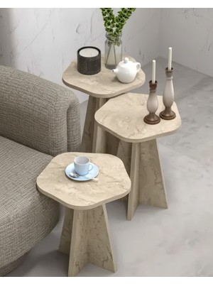 Savita Home Çiçek Zigon Sehpa