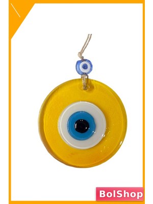 BolShop El Yapımı Cam Nazar Boncuğu Duvar Aksesuarı 10X10 cm