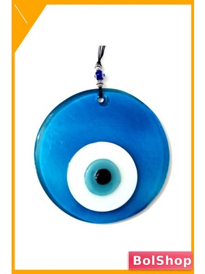 BolShop El Yapımı Cam Nazar Boncuklu Duvar Dekoru 12X12 cm