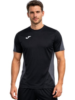 Joma Antrenman T-Shirt Stadio Erkek Antrasit Siyah Tişört 9212428